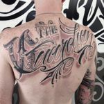 The Guardian Lettering Tattoo by Sam Taylor @SamTaylorTattoos #SamTaylorTattoos #Southsidecustomlettering #Black #Lettering #LetteringTattoo #Australia #TheGuardian