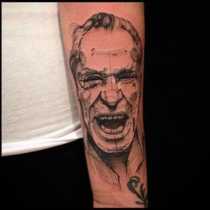 Bukowski tattoo by Victor Montaghini #bukowski #CharlesBukowski #VictorMontaghini #literature #writer #poet