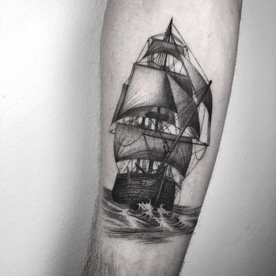 ship tattoos for men