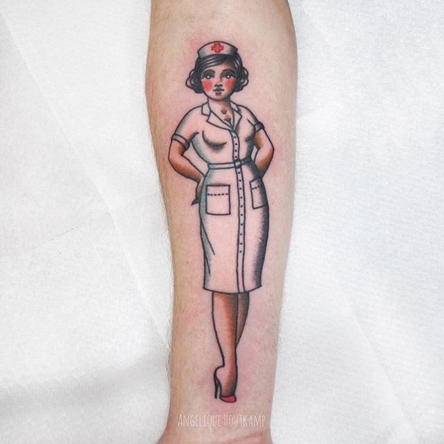 Tattoo uploaded by Salon Serpent Tattoo Parlour • By Angelique #traditional #nurse • Tattoodo