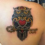 Made by Pablo. Stop by the shop to set up your appointment.. #staygoldtattoo #staybold #customtattoos #owltattoo #owl #custom