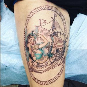 It's a pirates life for me! #mermaid #pinup #vintageinktattoo
