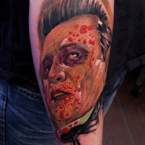 Johnny Cash Zombie! By Barthez while guesting at Forevermore in Glasgow
