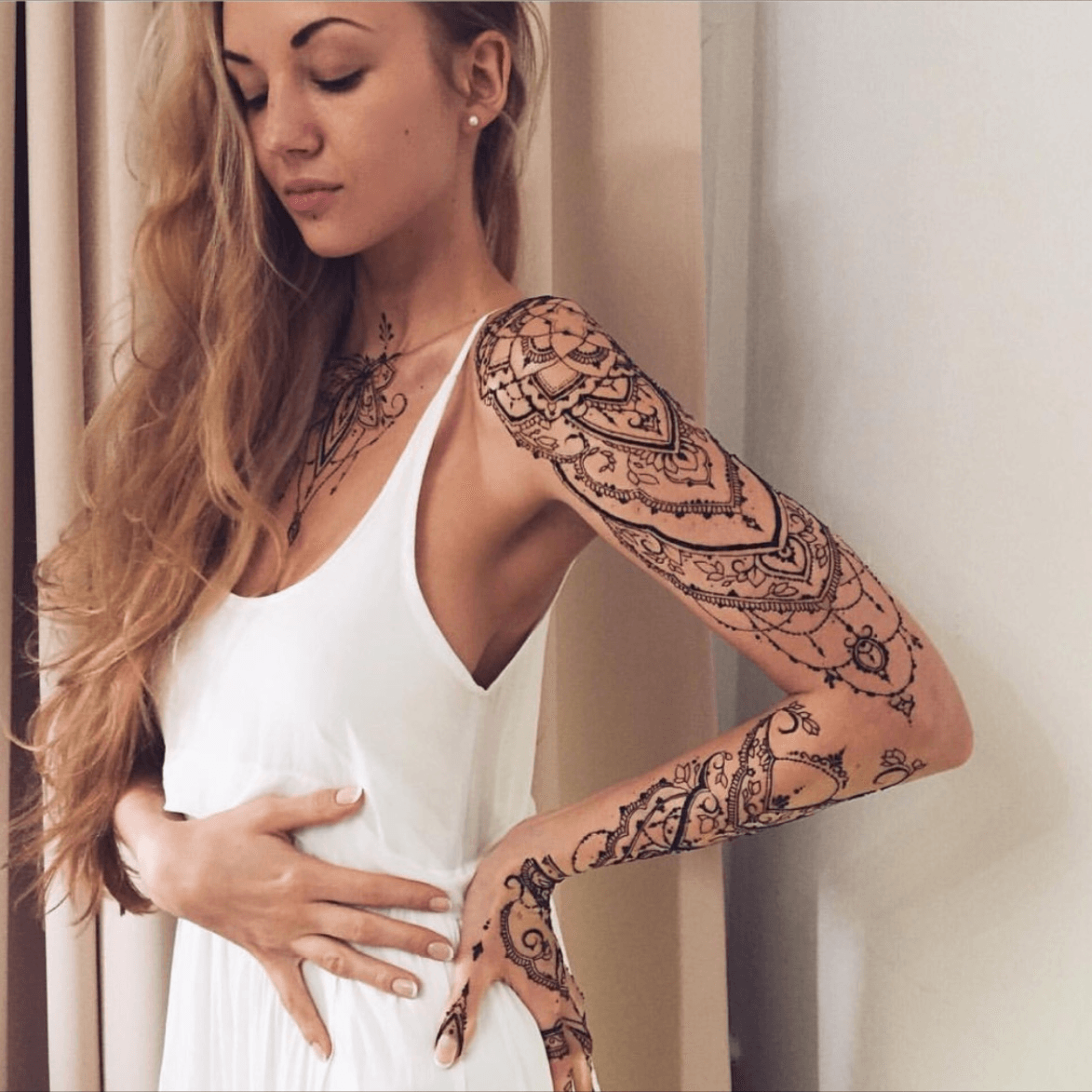 feminine tattoo sleeve