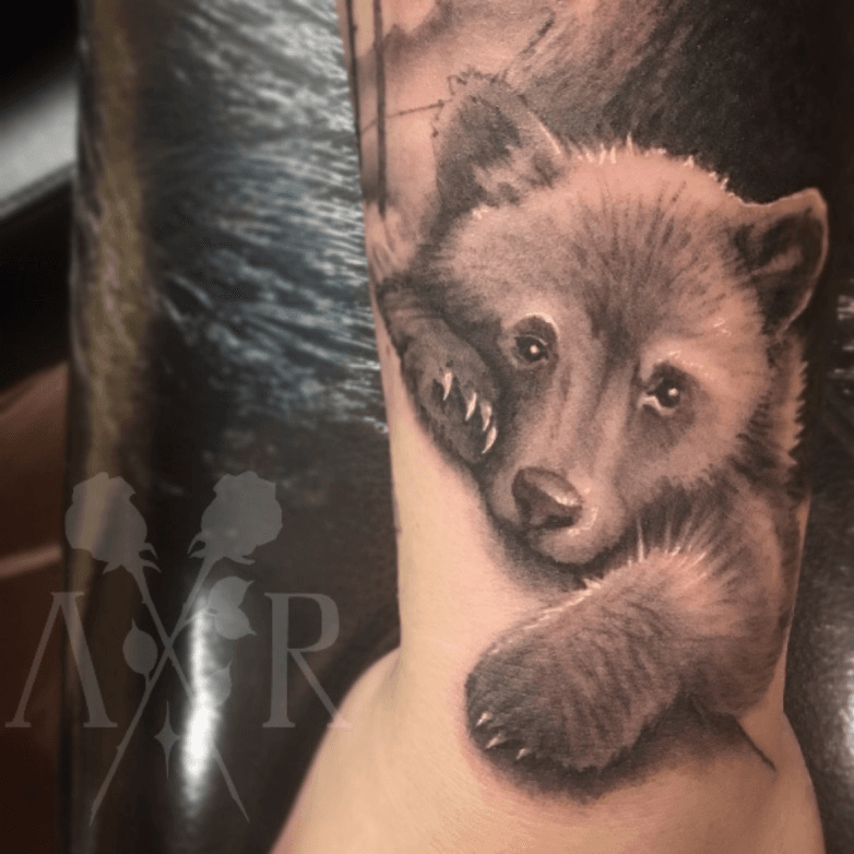 Bear Cub Tattoo by Shane ONeill TattooNOW