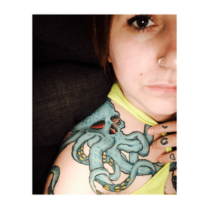 My new octopus..#amazingink #art #body #bodyart #chesttattoo #coverup #design #drawing #handtattoo #ink #inked #inkedup #instaart #instagood #instatattoo #love #photooftheday #sexy #sketch #sleevetattoo #tat #tats #tatted #tattedup #tattoist #tattoo #tattooed #tattooedgirls #tattoos #tatts