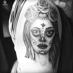 Day of the dead black and gray 