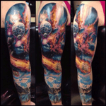 Great universe tattoo #universe #space #planets 