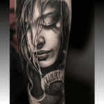#portrait #female #blackandgrey #realism #TattooMike @tattoo_mike #welove 