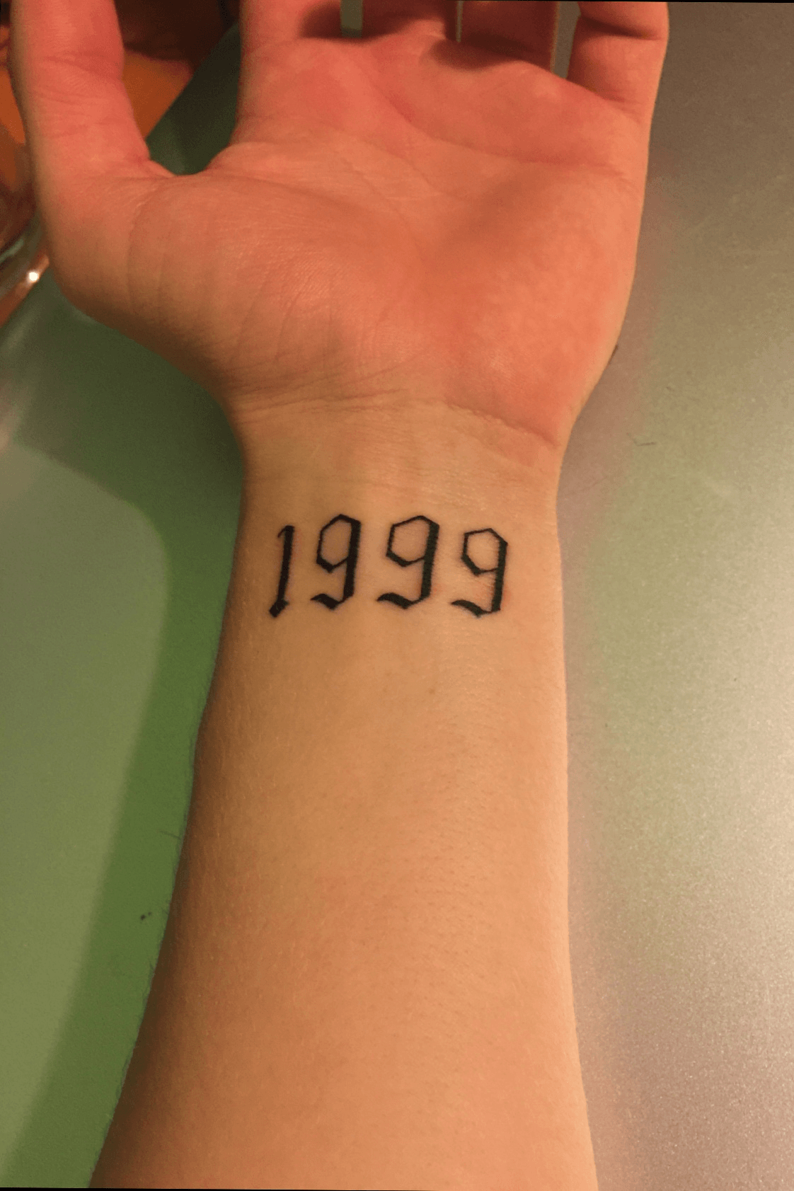 1999 Tattoo  Typography tattoo Modern tattoos Tattoos for guys