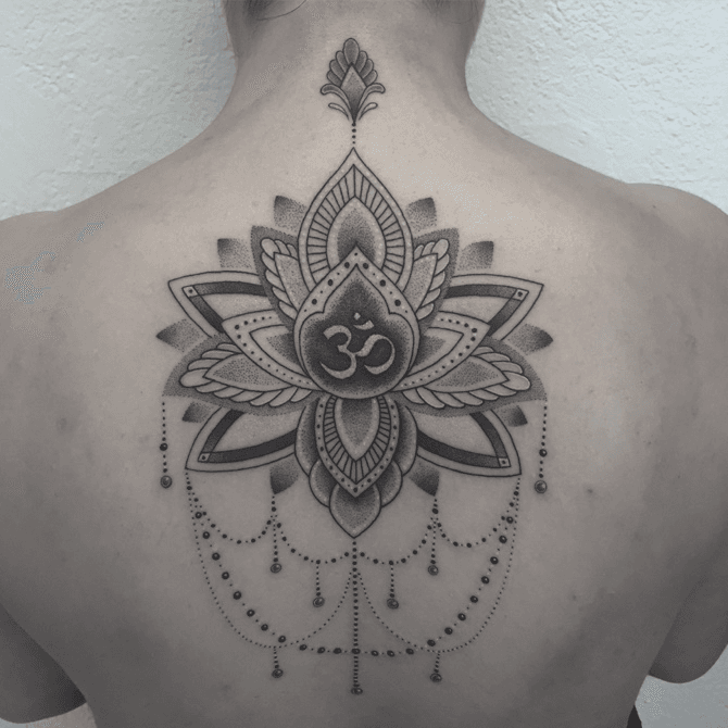 Om Mandala Lotus Tattoo  Tranquil Design  Ace Tattoo