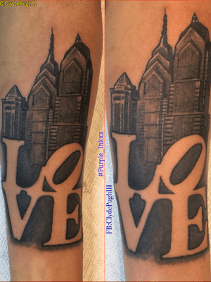 #Purple_Inkxx #tattooartist #realistic #philly #building #buildings #love #philadelphia #tattoo