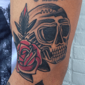 #skull#rose#boldasfuck#tattoo 