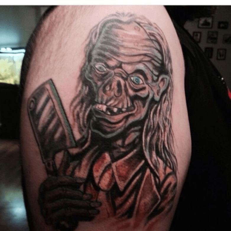 𝐒𝐏𝐀𝐑𝐑𝐎𝐖𝐒 𝐓𝐀𝐓𝐓𝐎𝐎 𝐂𝐎 on Instagram Super cool Crypt Keeper  done by artofcodycummings  sparrowstattoocompany cryptkeepertattoo  cryptkeeper cooltattoos