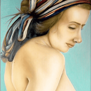 Cascades - oils on canvas #cascades #painting #figure #portrait #realism #nude #woman #girl #female #dreadlocks 