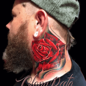 #InkSlaveTattoos #rose #color #tattoo done a couple years back
