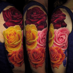 #JamieSchene #Union3Tattoo #roses #colorrealism #fusionink 