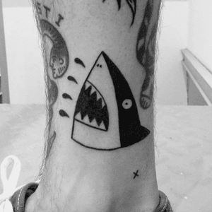 #shark #tattoos #tattooapprentice #blackwork #ink