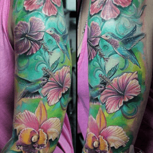 #megandreamtattoo I would love to see Megan's vision of flowers and hummingbirds