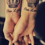 This is a couples tattoo that my wife and i want to get together, there are others tattoo's but this one, it our motto!