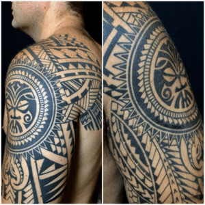 Tattoo by Lark Tattoo artist/owner Bruce Kaplan. #polynesian #tribal #blackink #halfsleeve #arm #brucekaplan #owner #artist #ownerartist #artistowner #LarkTattoo #LarkTattooWestbury #NY #BestOfLongIsland #VotedBestOfLongIsland #BestOfNYC #VotedBestOfNYC #VotedNumber1 #LongIsland #LongIslandNY #NewYork #NYC #TattoosEvenMomWouldLove  #NassaCounty #tattoo #tattoos #tat #tats #tatts #tatted #tattedup #tattoist #tattooed #tattoooftheday #inked #inkedup #ink #tattoooftheday #amazingink #bodyart