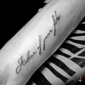 Nº57 Author of your fate #tattoo #handwirtting #bylazlodasilva