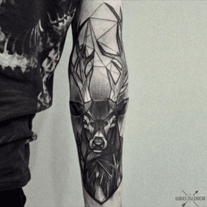 Line stag tattoo #stag #deer 