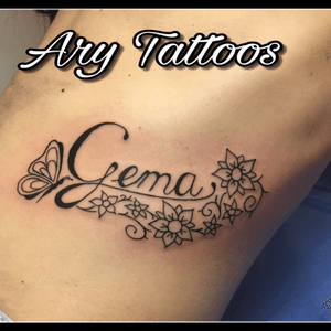 Tattoo nombre 🌸🦋 Ary Tattoos