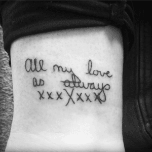 Her grandmothers handwriting #cute #meaningful #powerful #identical #love 
