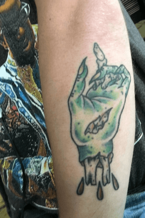 zombie hand by Austin Archer 🧟‍♂️ @ Kingdom Tattoo in Decatur