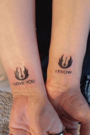 Our husband n wife tat. Wanted something to show our geek side but hadnt really been done a lot uf at all.  I couldnt find these anywhere online so we were pretty excited for them!