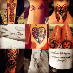 all my beautys #tattoogirl #needmore #wantmore #love #tattoo #legs #neck #arm #wrist 