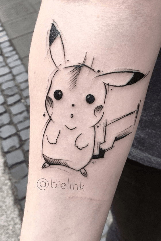 For her 57th birthday my mother wished for a Pikachu tattoo She got it   rpokemon