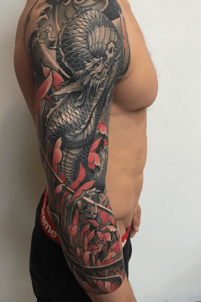 Tattoo uploaded by Acqua Santa Tattoo • Full leg tattoo by JP Rodrigues  #japanesetattoo #legtattoo #colortattoo • Tattoodo