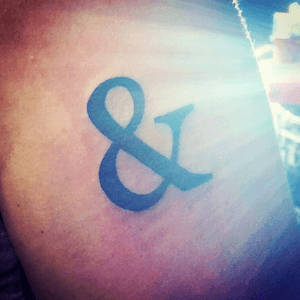 #ampersant on the back of my arm 