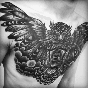 Mico Tattoos #owl #detail #eye 