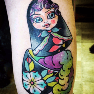 Lovely lady i got from #rizzaboo when she guestspotted at #SacredElectricTattoo #russiandoll 