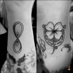 Nº141 Infinity Luck #tattoo #infinity #luck #lucky #clover #fourleafclover #lucky13 #luckythirteen #luckycharm #horseshoe #luckyone #13 #freehand #freehandtattoo #dotwork #bylazlodasilva