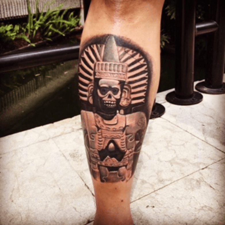 Ah Puch  Mayan God of Death for Benny Thanks so much for coming in and  sitting so well for your first tattoo Done bosskelowna  Instagram