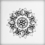 Recent mandala design for a friend of mine #mandala #symmetry #freehand #ink #pen #flower #buddhist #mandalasketch #sketchtattoos #sketch