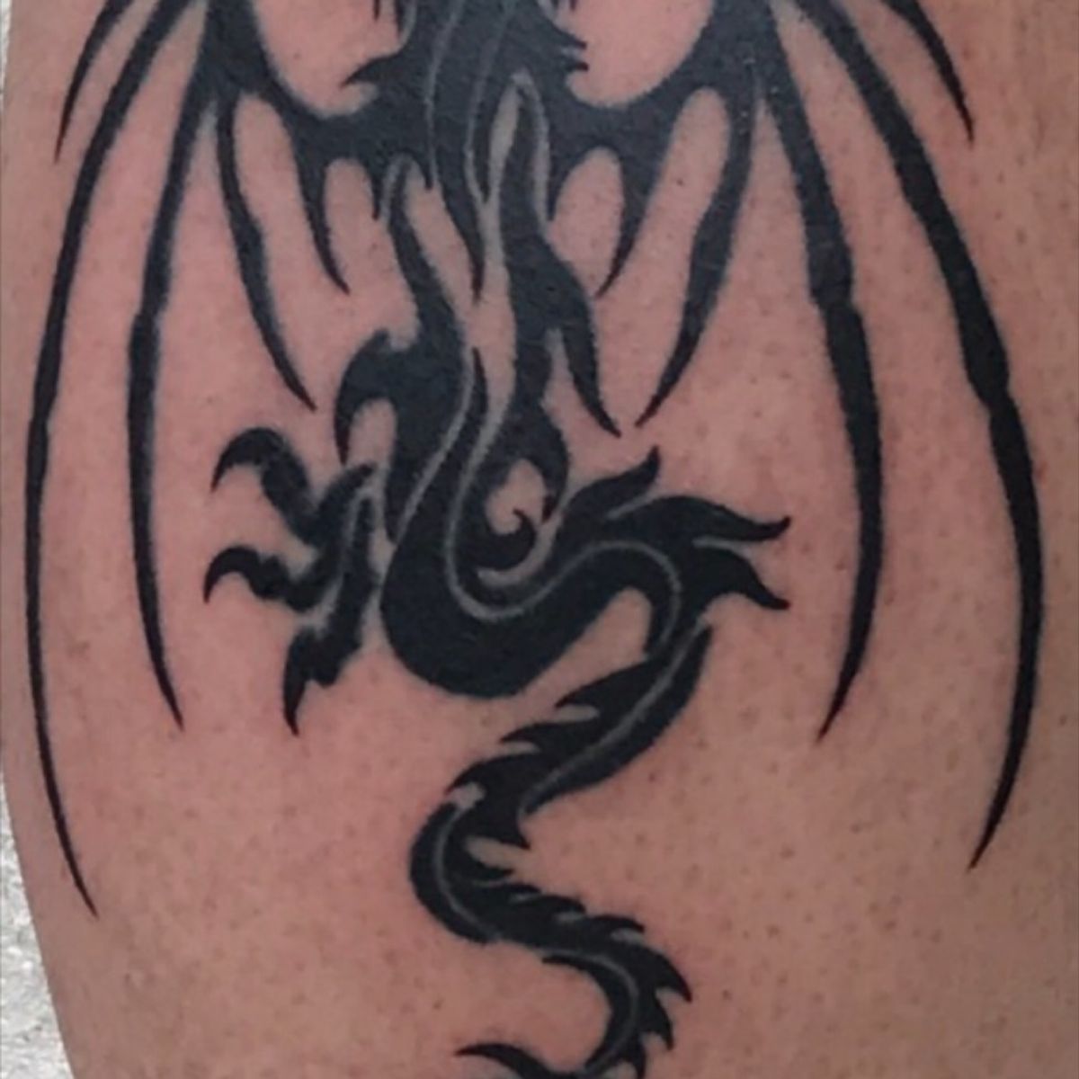 Tattoo uploaded by Jamie Sawyer • Triabl Dragon Designed by Norm Coady