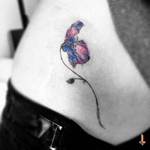 Nº191 #tattoo #ink #watercolor #flower #poppy #poppyflower #poppytattoo #watercolortattoo #bylazlodasilva
