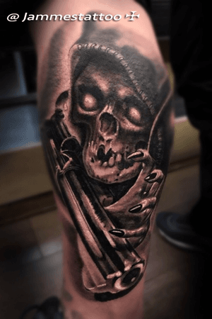 Death and the gun tattooby @jammestatt