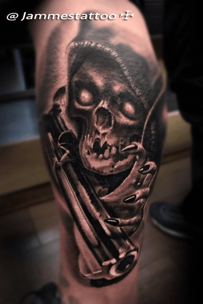 Death and the gun tattooby @jammestatt