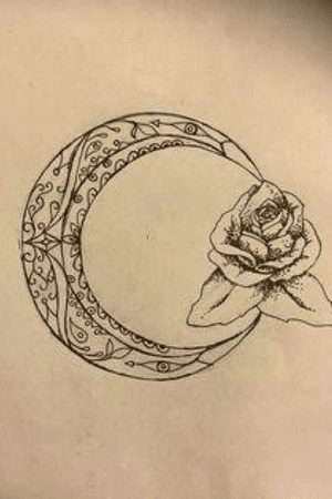 Not exactly what I want, but I do want something similar that can incorporate a rose and the waning moon