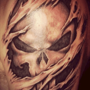 A Punisher tattoo is a must. 