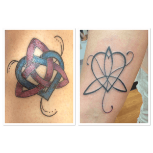 Matching sister tattoos. Mine is on the left. 
