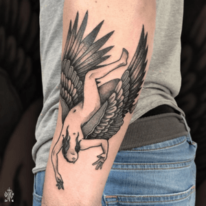 iditch@hotmail.fr #iditch #tattoo #mojitotattoo #toulouse #traditionaltattoo #lucifer #angel