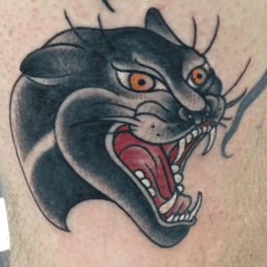 Traditional Panther by Collin Rigsby at Iron Sparrow in Morgan Hill CA #ironsparrow #collinrigsby #morganhill