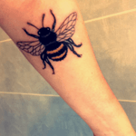 #insect #bumblebee #nature #arm #black #yellow #cute 